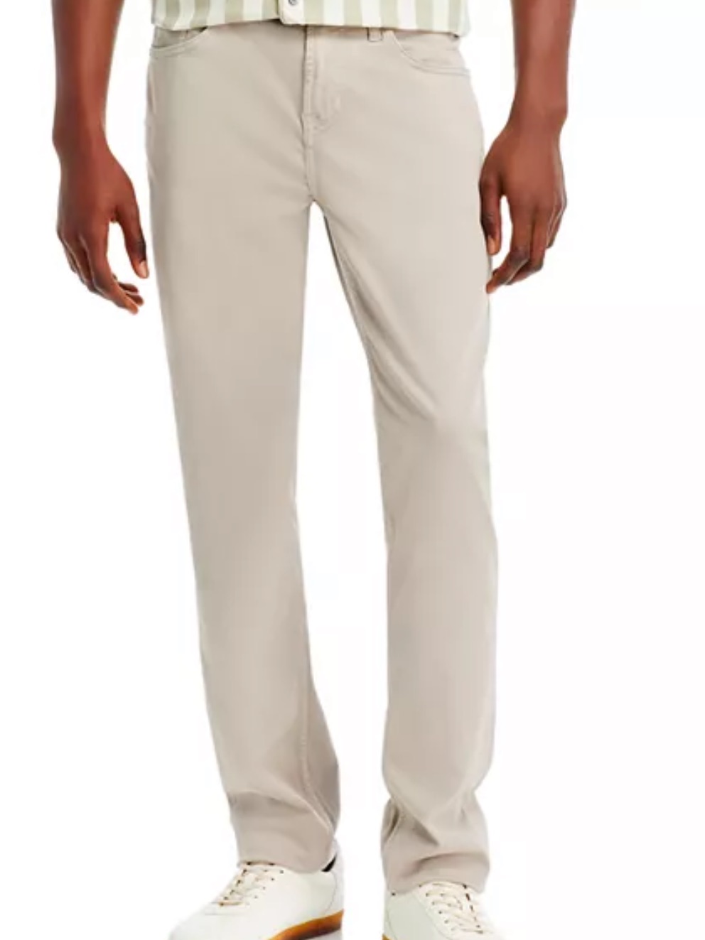 7 For Mankind Men's Slim Straight Chino Pants - Beige / Cream